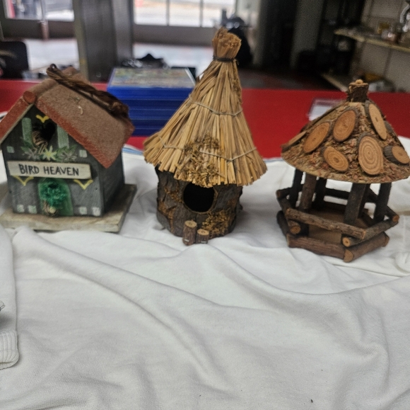 Rustic Birdhouse Set - Multicolor - Picture 2 of 14